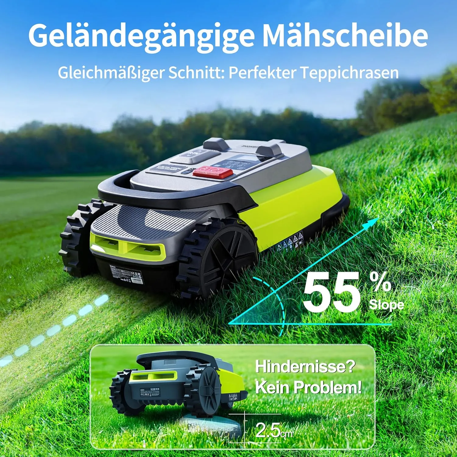 cachetée !!!! UBHOME M10 – Robot tondeuse intelligent