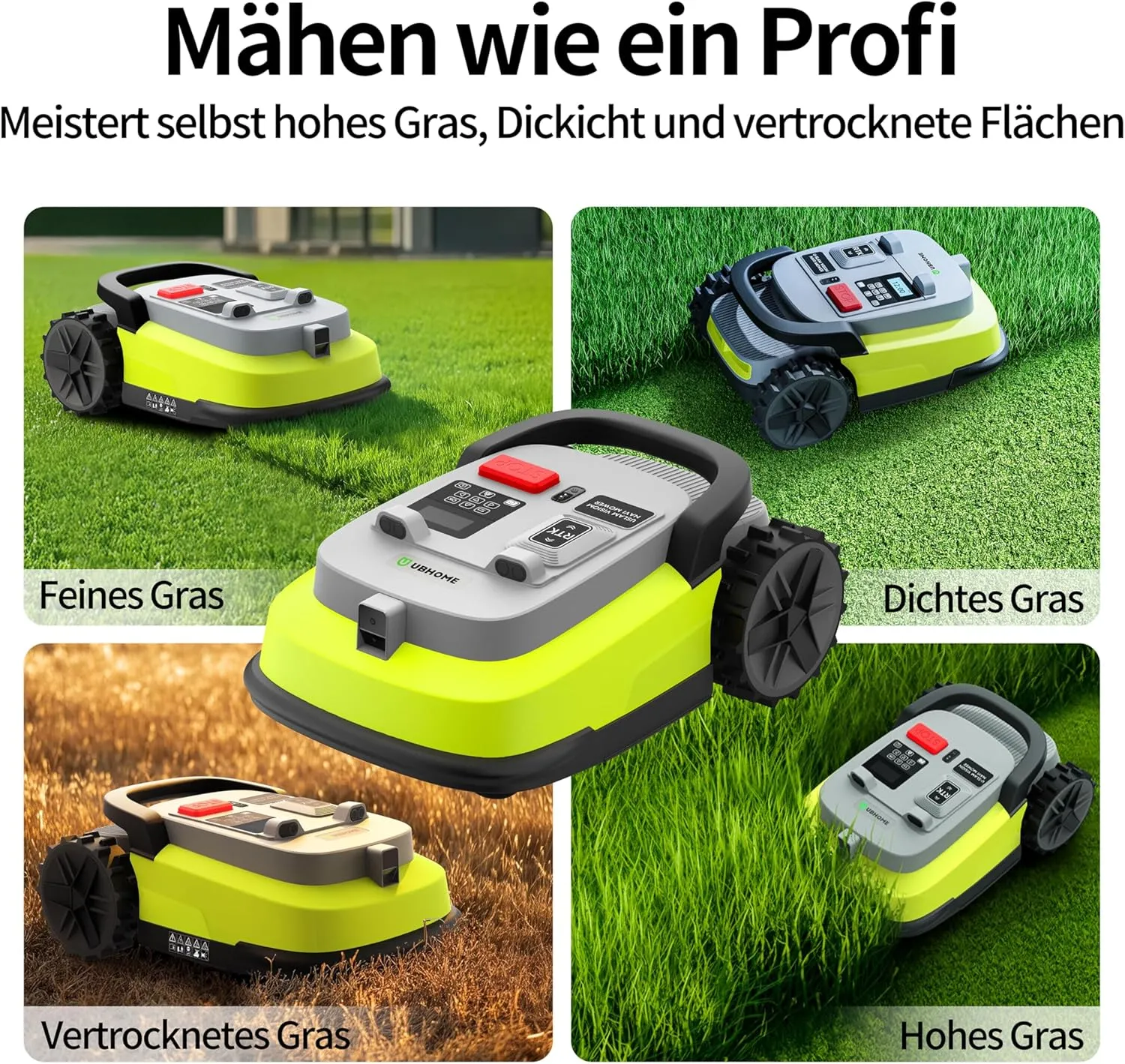 cachetée !!!! UBHOME M10 – Robot tondeuse intelligent