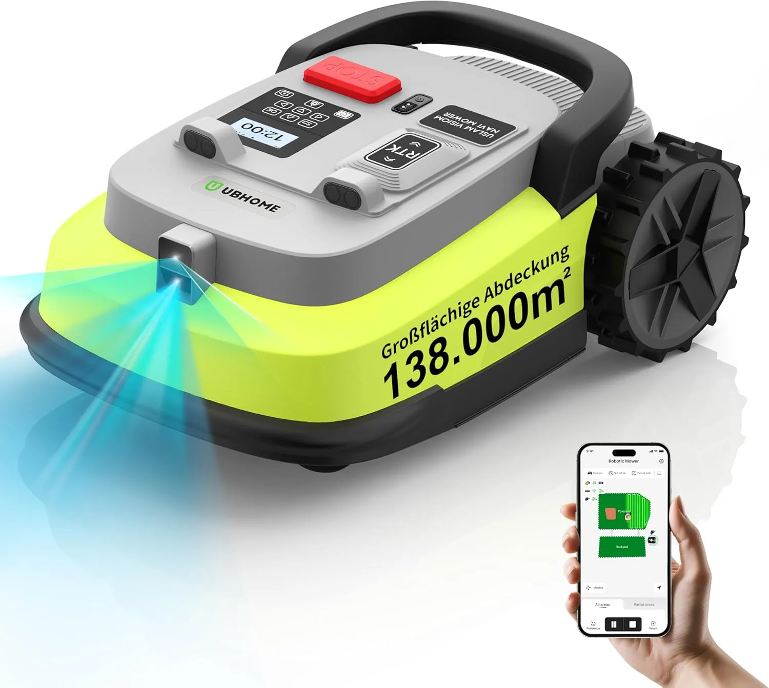 cachetée !!!! UBHOME M10 – Robot tondeuse intelligent