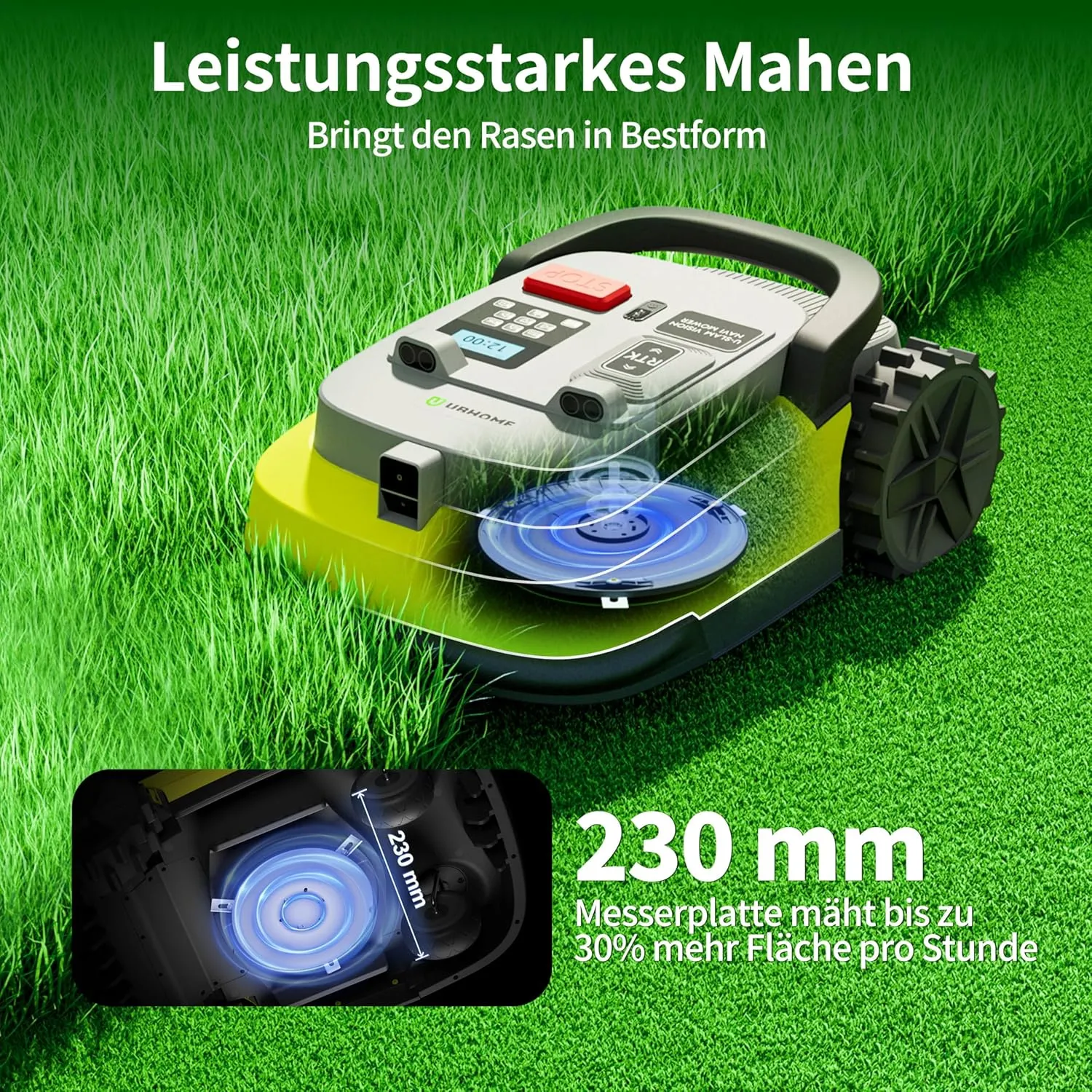 cachetée !!!! UBHOME M10 – Robot tondeuse intelligent