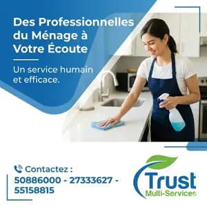 FEMME DE MENAGE PAR JOUR A MEHDIA VILLE