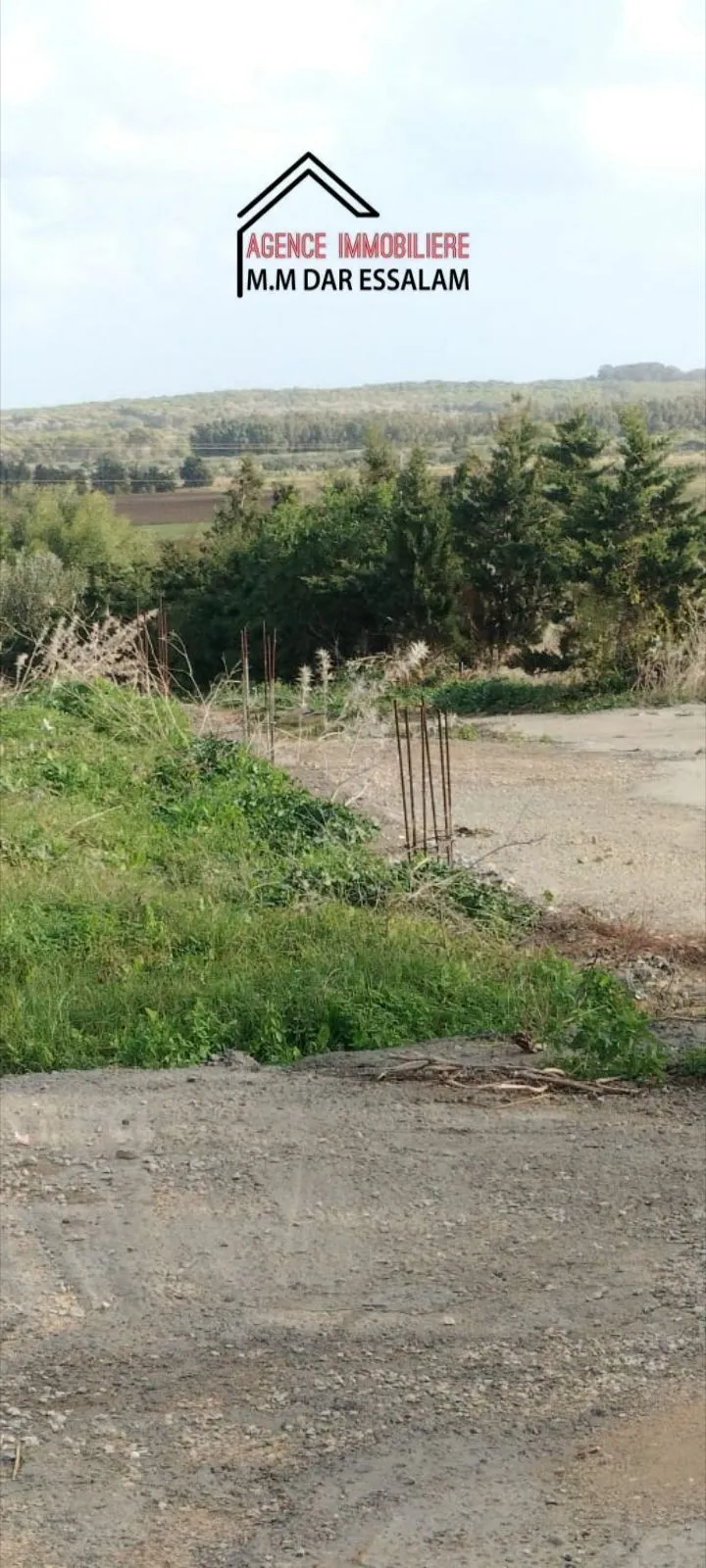 terrain se trouve directement sur la route principal