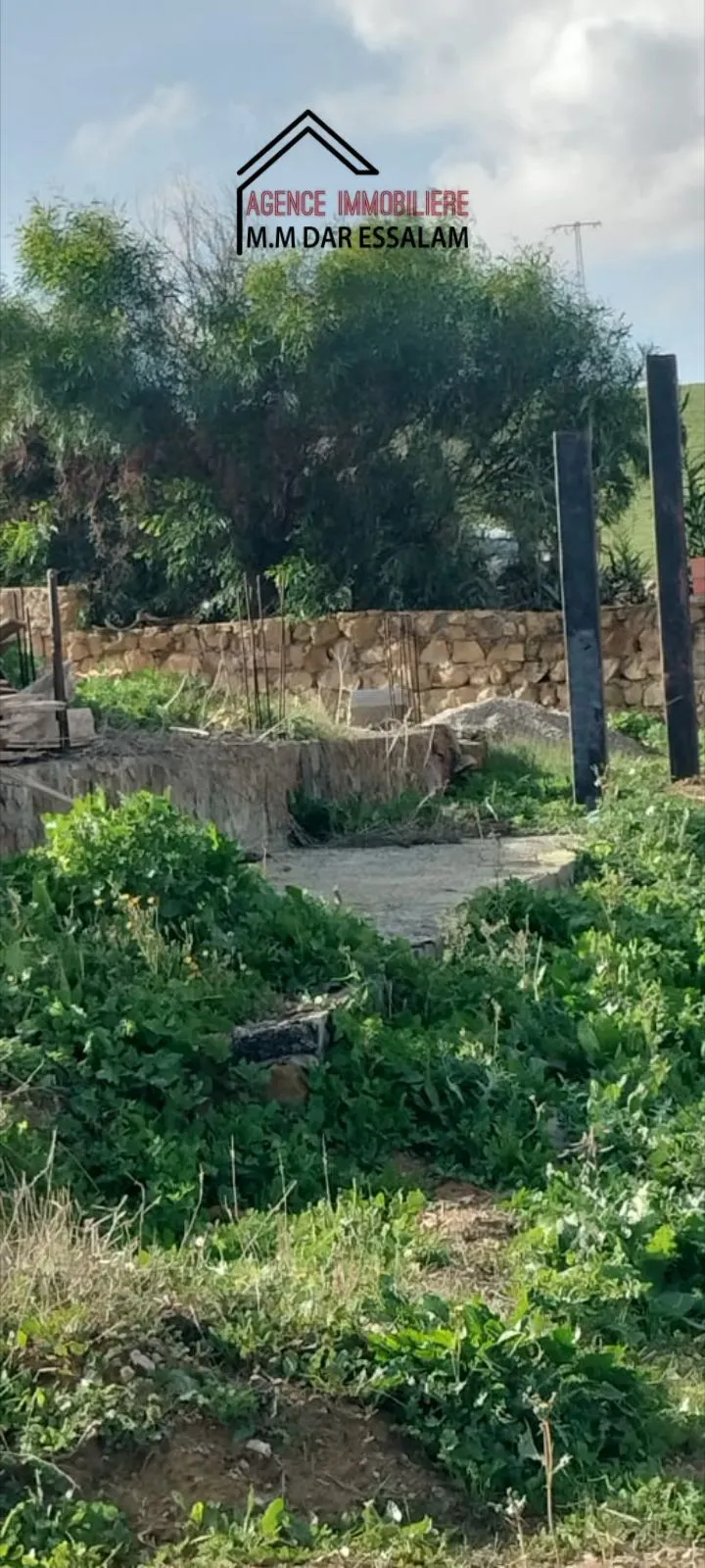 terrain se trouve directement sur la route principal