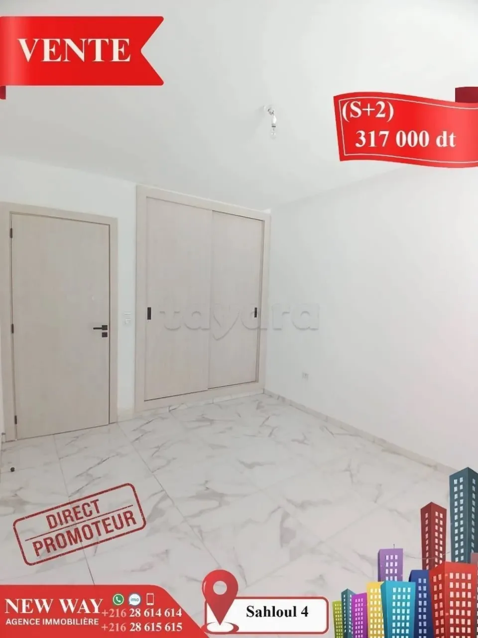 (S+2) Directe Promoteur à Sahloul 4