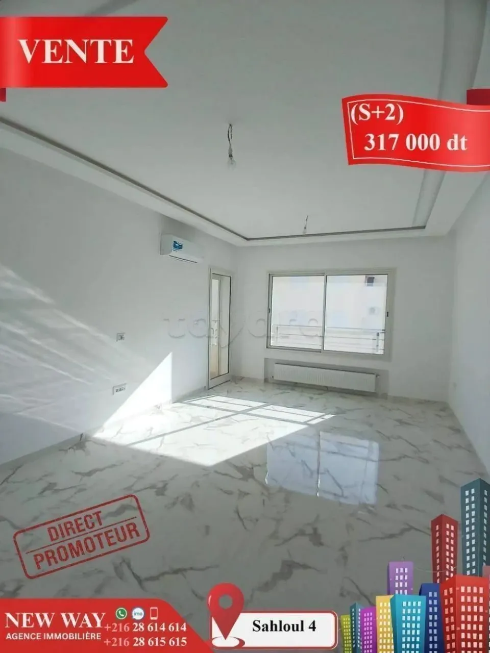 (S+2) Directe Promoteur à Sahloul 4