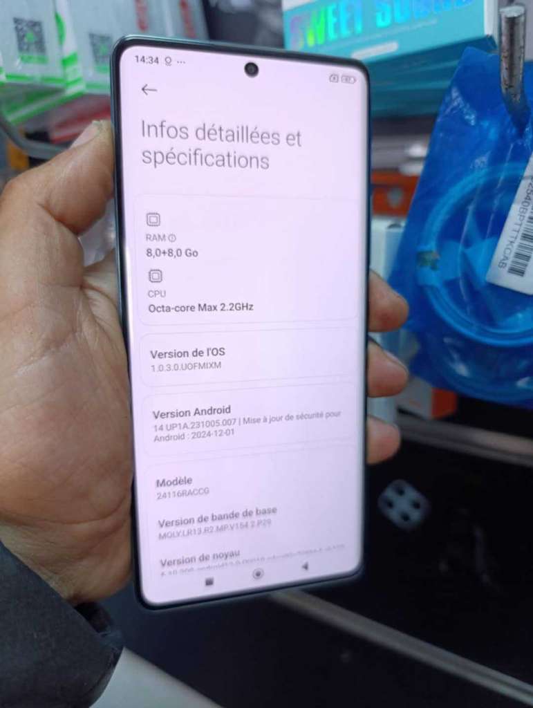 XIAOMI REDMI NOTE 14 PRO / 4G / 16 GB RAM / 8 GB + 8GB / 256 GB / OFFRE / Gsm 27111133