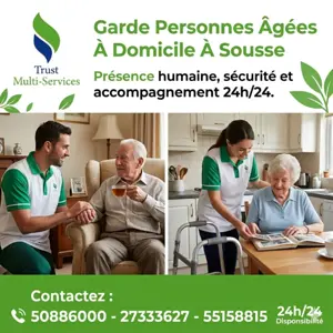 GARDE PERSONNE AGEE A SOUSSE