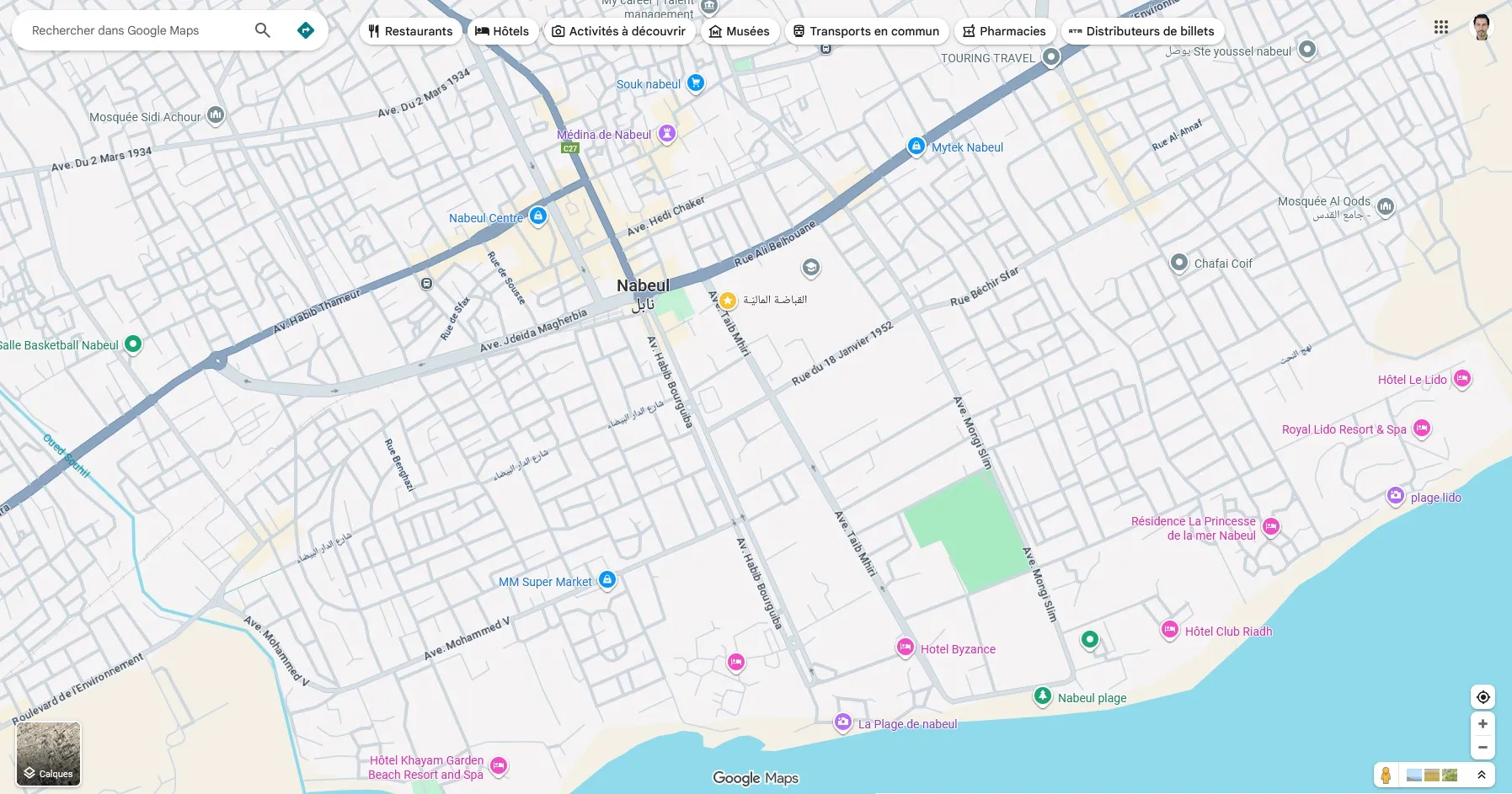 cherche maison à Nabeul