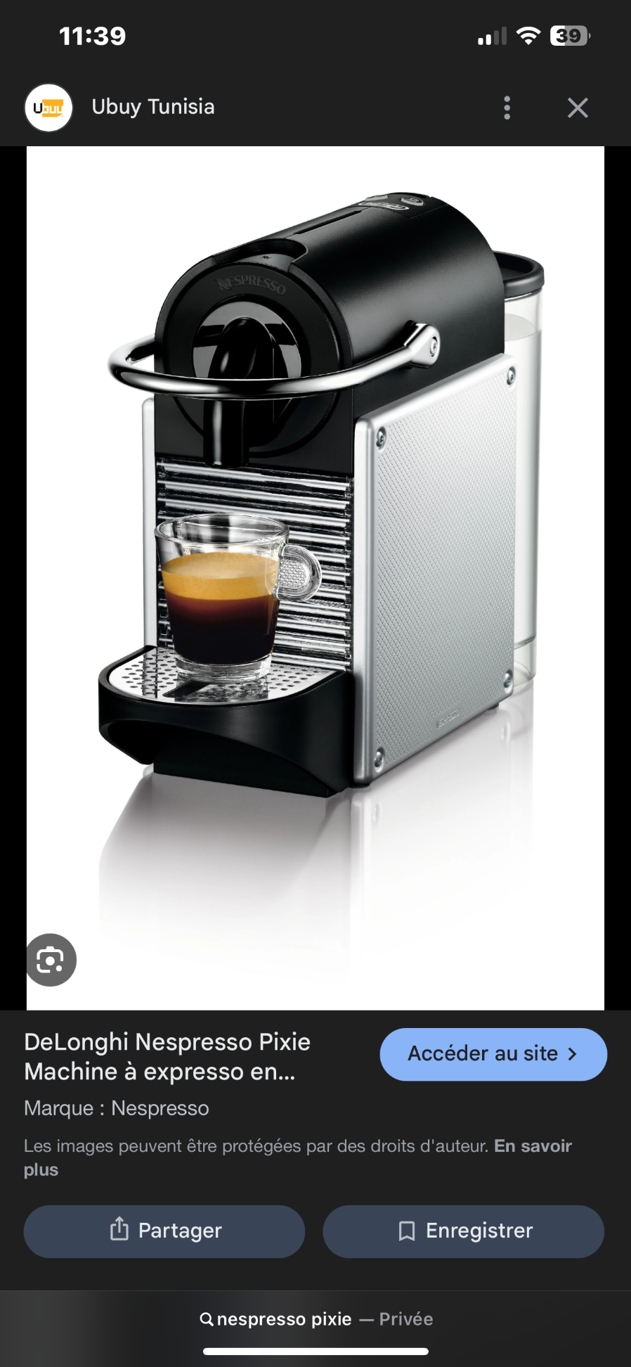 Machine nespresso pixie a capsule