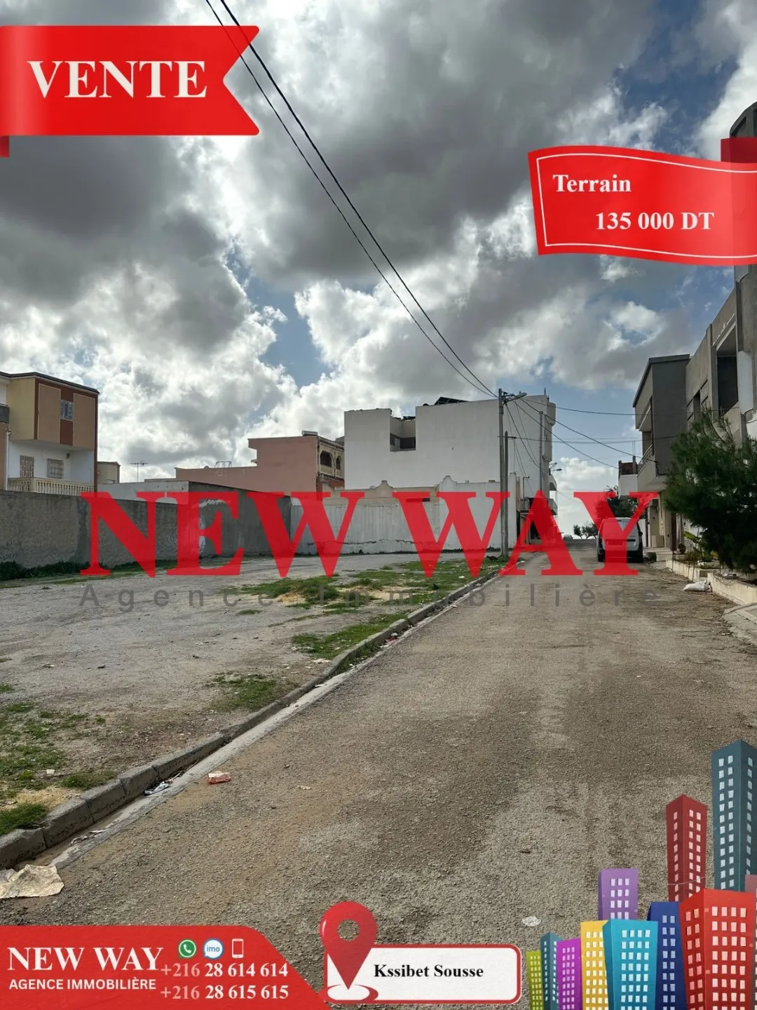 Terrain à Kssibet Sousse dans quartier Calme