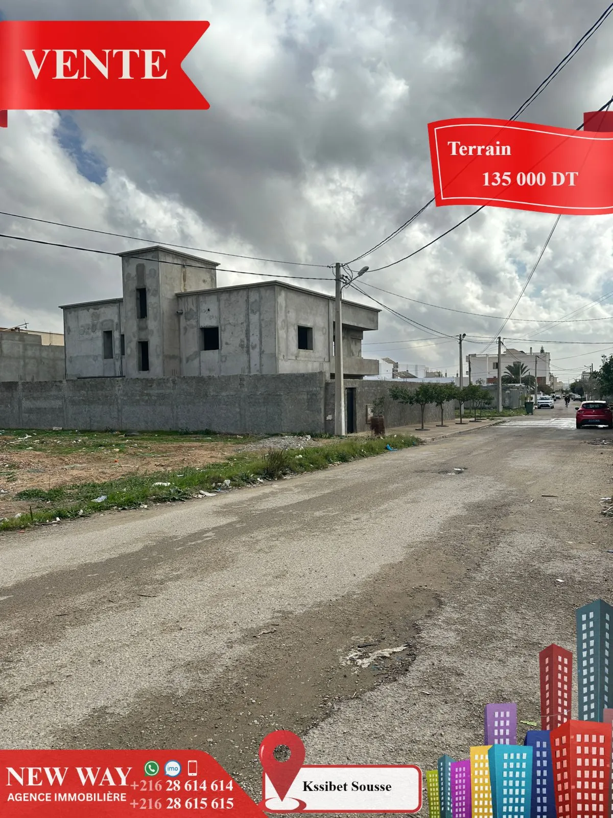 Terrain à Kssibet Sousse dans quartier Calme