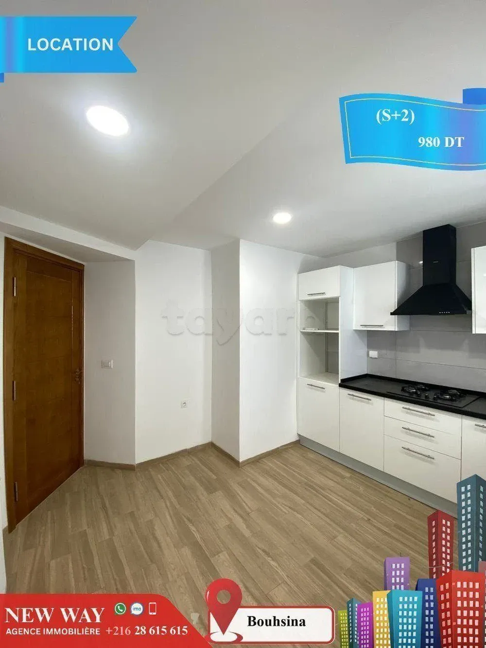 (S+2) à Bouhsina avec Place de Parking