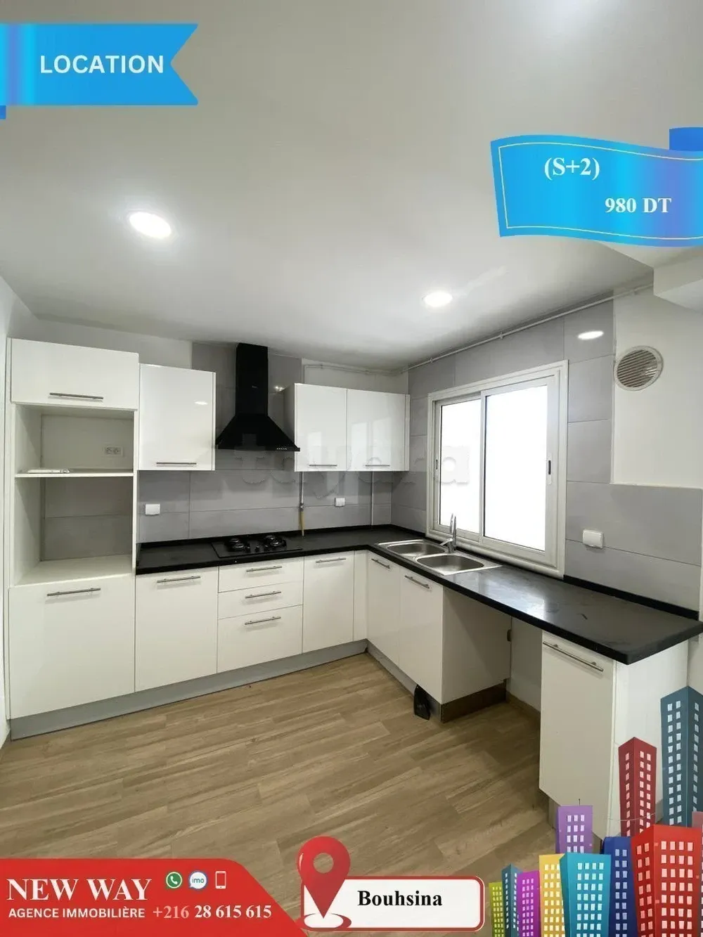 (S+2) à Bouhsina avec Place de Parking