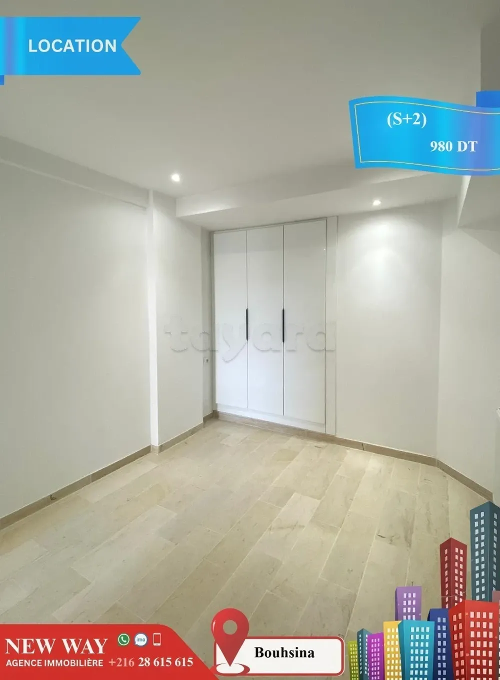 (S+2) à Bouhsina avec Place de Parking