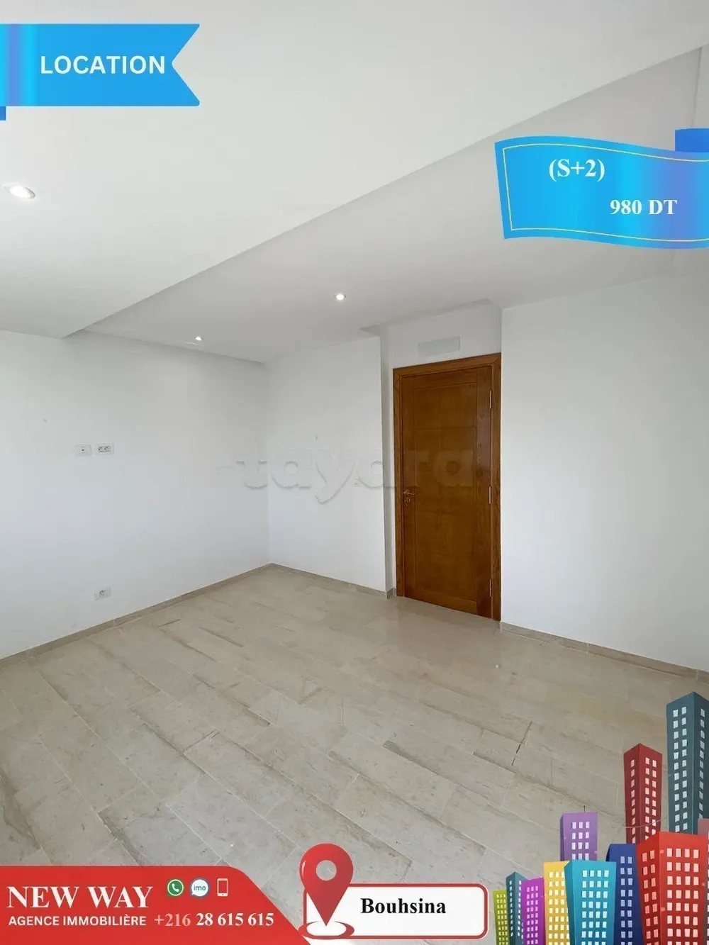 (S+2) à Bouhsina avec Place de Parking