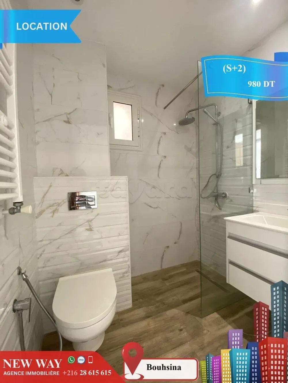 (S+2) à Bouhsina avec Place de Parking