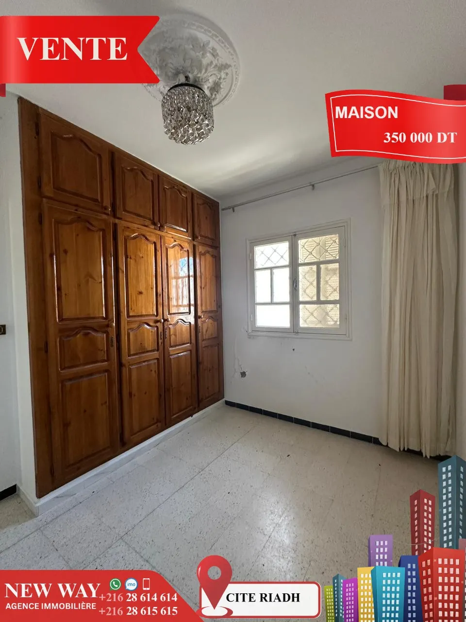 Maison indépendante (S+4) à Cité Riadh