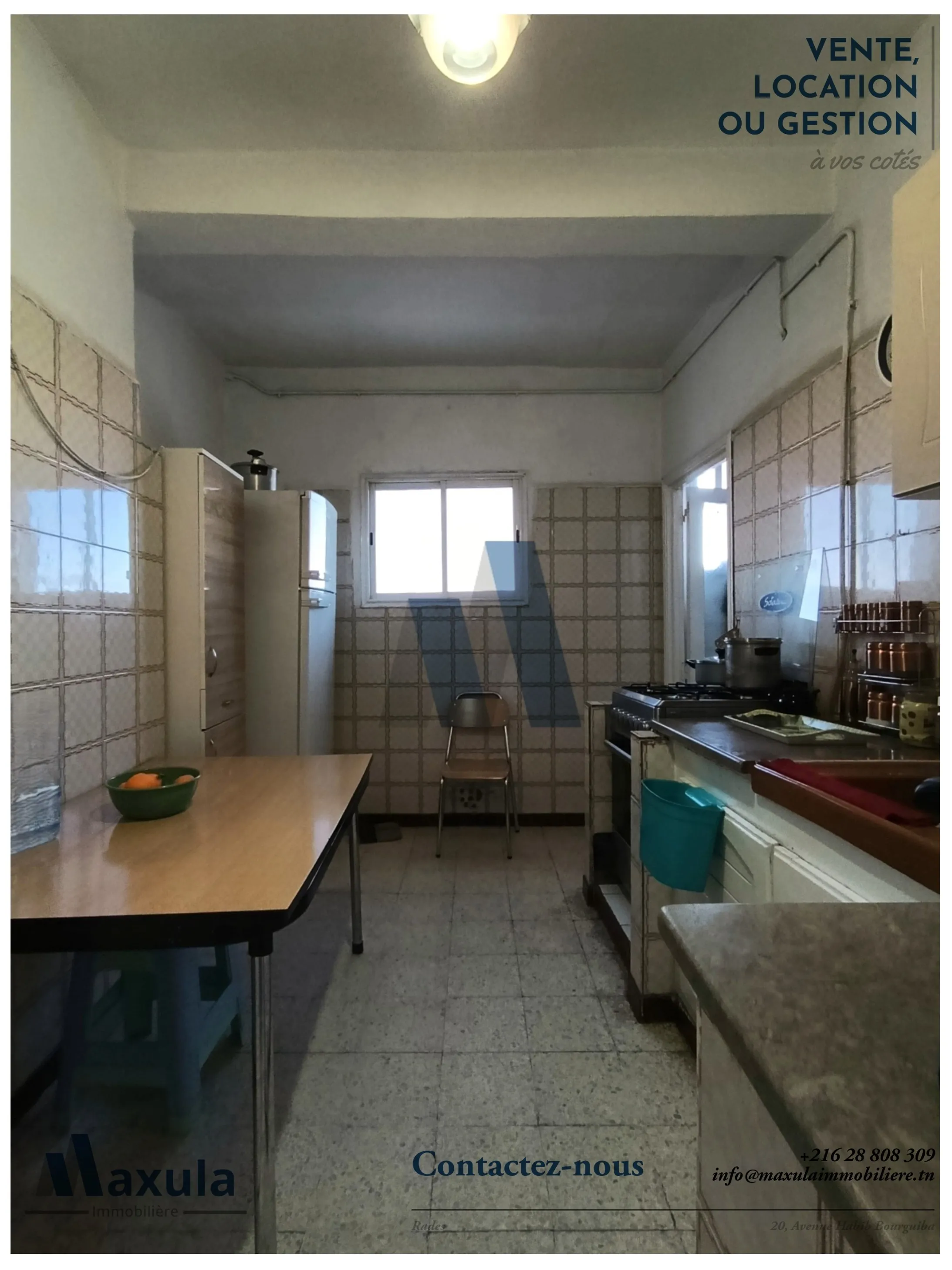 À VENDRE APPARTEMENT S+3 AU 3ÈME ÉTAGE À RADES SNIT