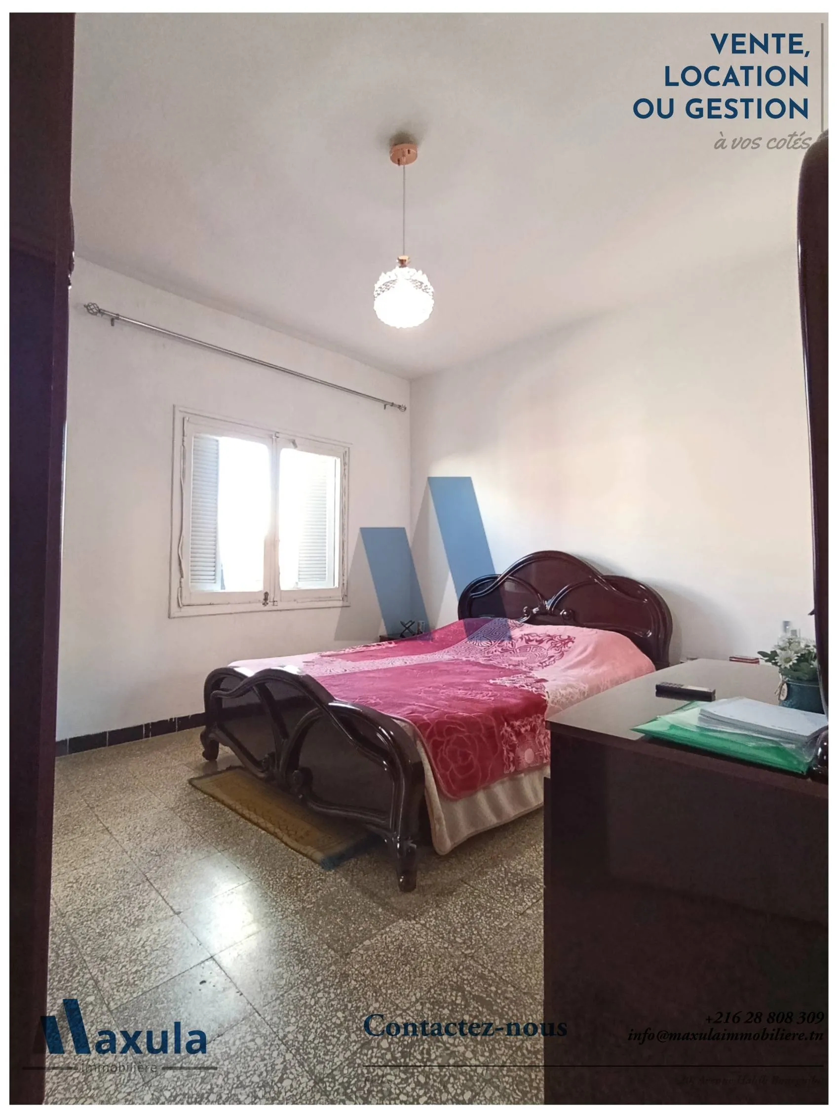 À VENDRE APPARTEMENT S+3 AU 3ÈME ÉTAGE À RADES SNIT