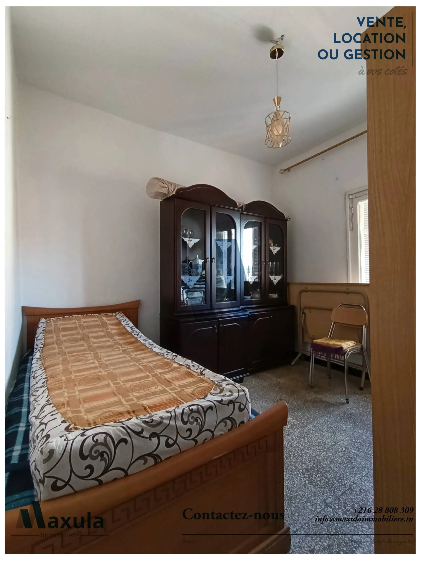 À VENDRE APPARTEMENT S+3 AU 3ÈME ÉTAGE À RADES SNIT