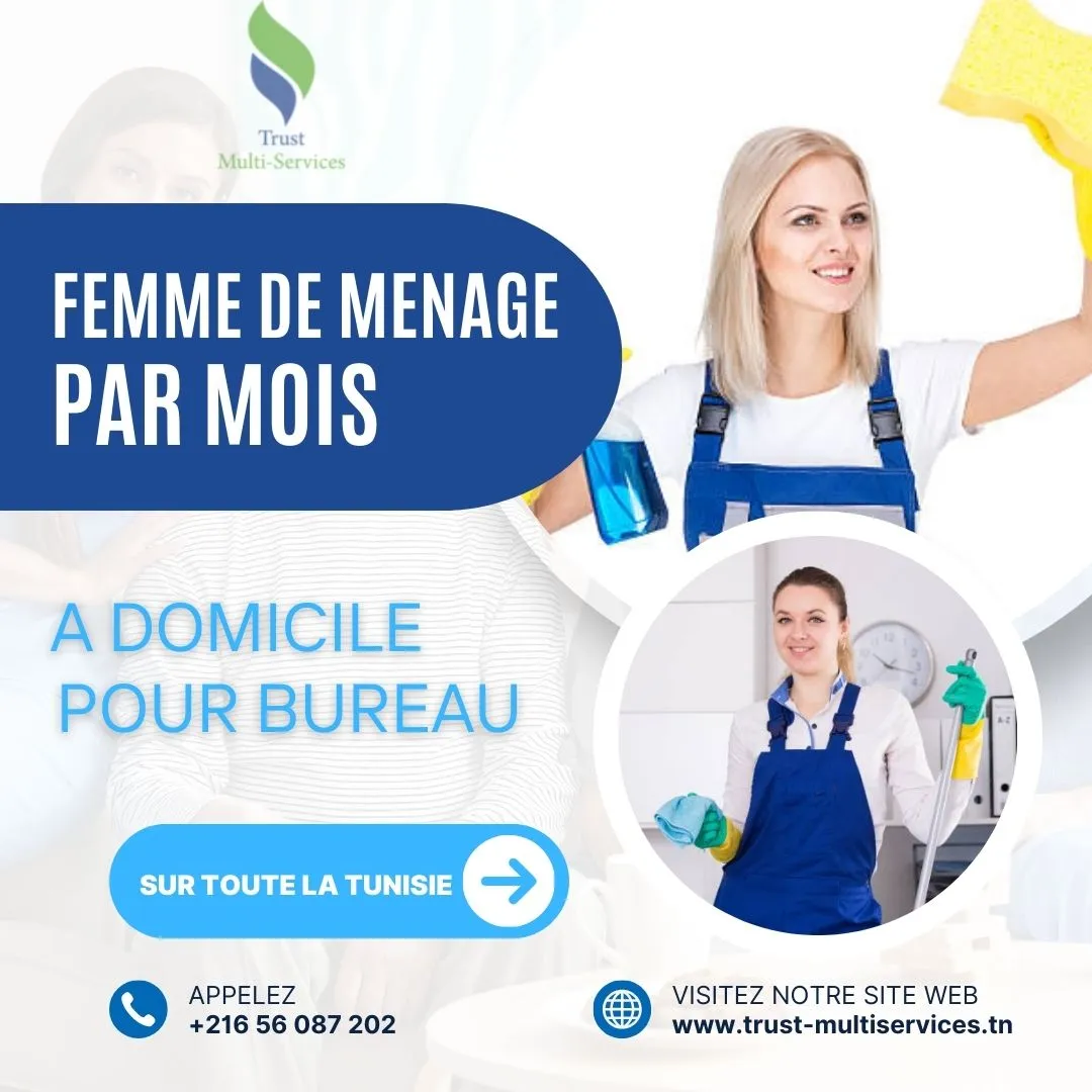 femme de ménage par jour à borj cedria