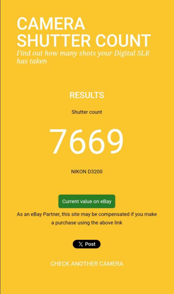 Appareil photo D3200