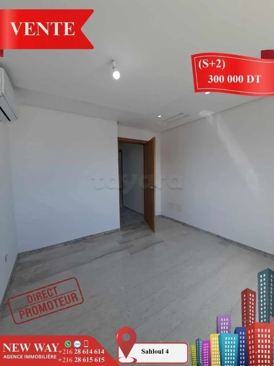 (S+2) à Sahloul 4 Directe Promoteur