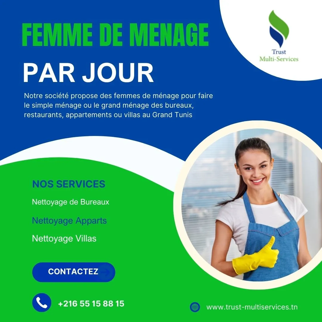 femme de ménage par jour a bardo