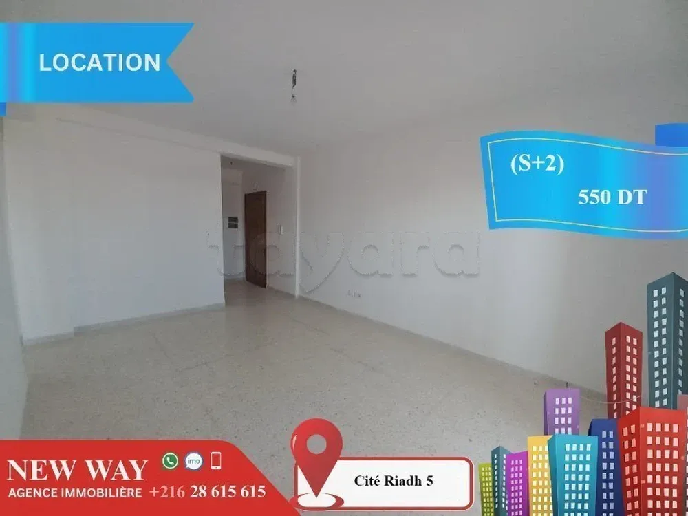 (S+2) à Cité Riadh 5