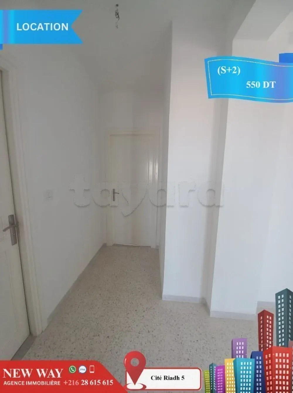 (S+2) à Cité Riadh 5