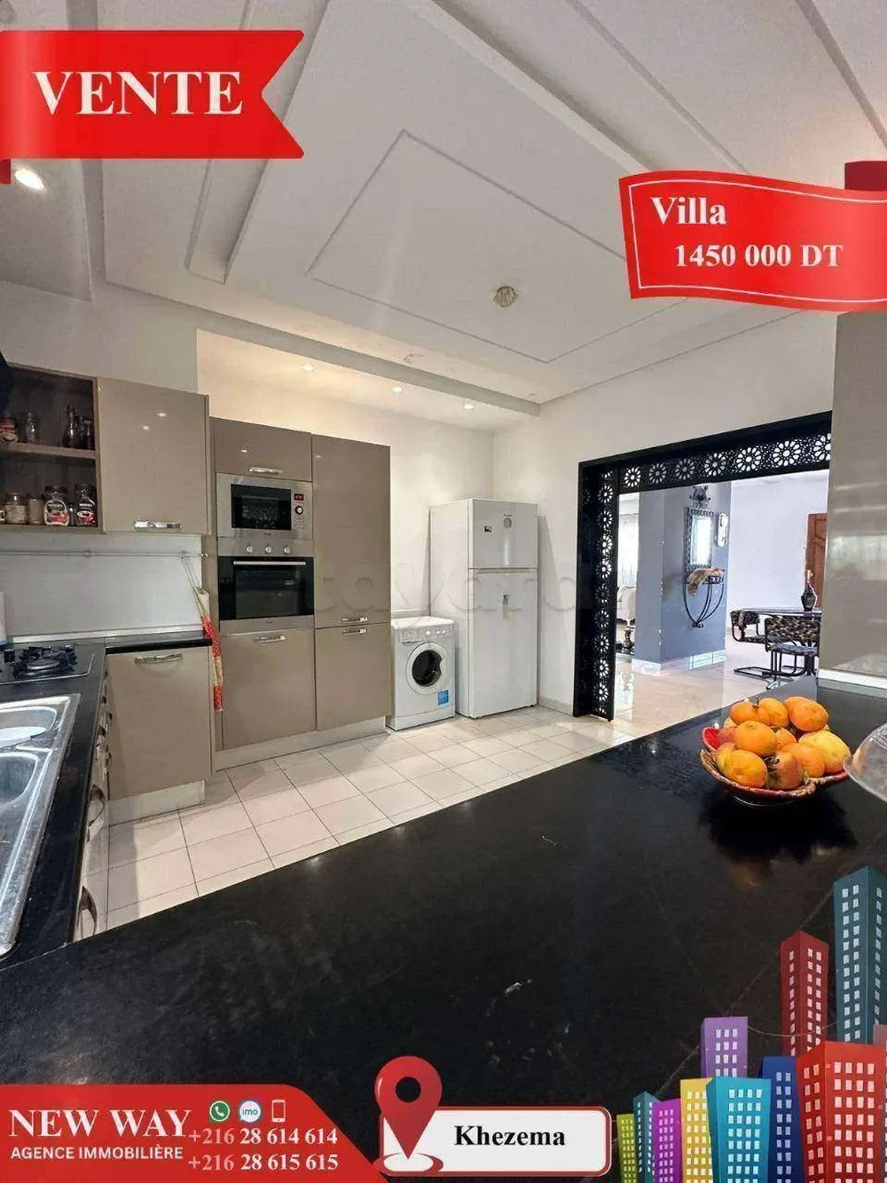 Villa à Khezema ouest , dans un quartier résidentiel