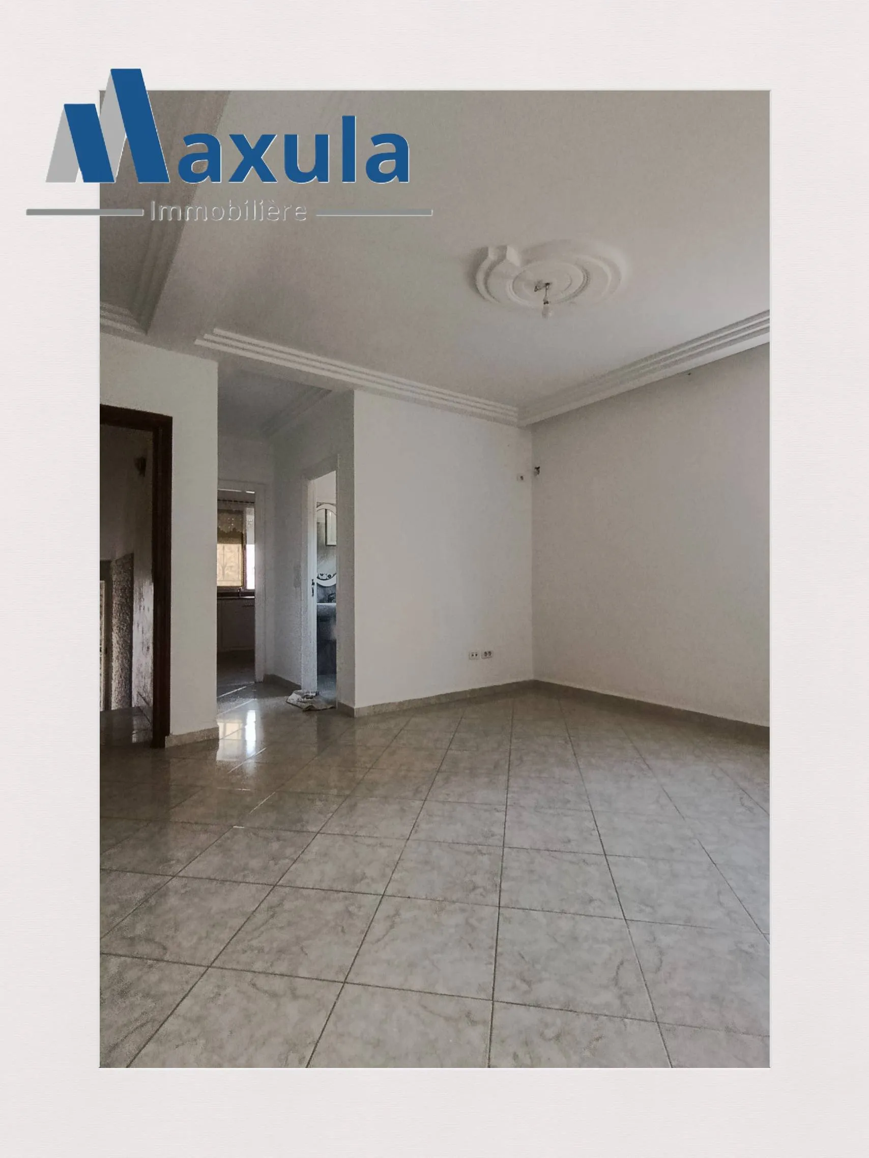 À LOUER APPARTEMENT S+2 AU REZ-DE-CHAUSSÉE À RADES QUARTIER MOHAMED ALI