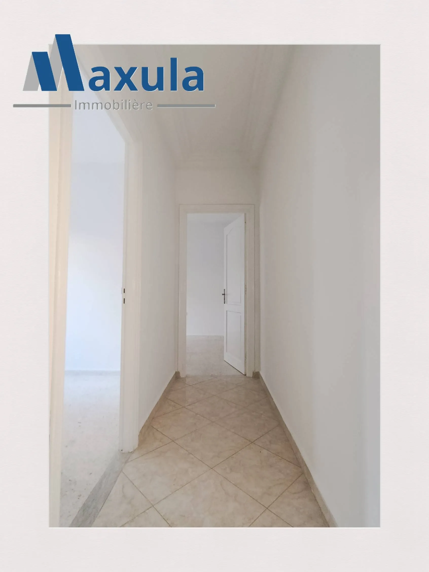 À LOUER APPARTEMENT S+2 AU REZ-DE-CHAUSSÉE À RADES QUARTIER MOHAMED ALI