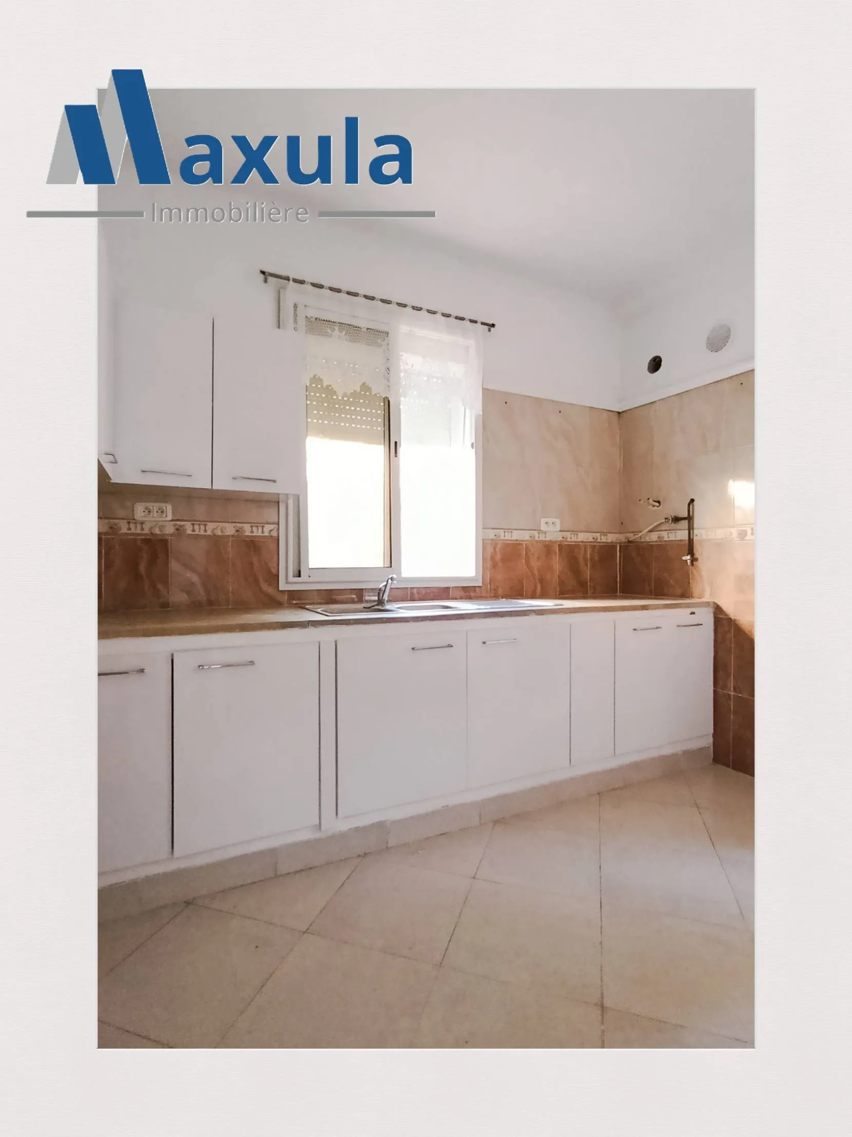 À LOUER APPARTEMENT S+2 AU REZ-DE-CHAUSSÉE À RADES QUARTIER MOHAMED ALI