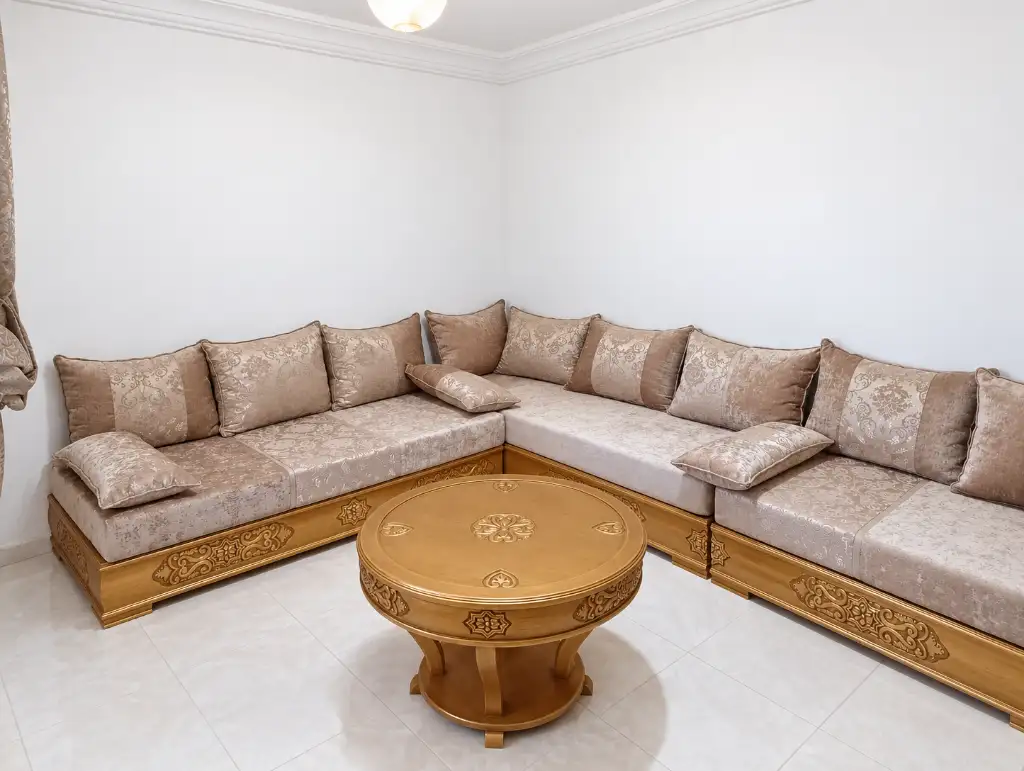 صالون عربي زاوية + طاولة