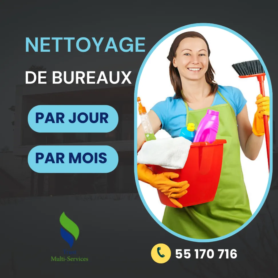 FEMME DE MENAGE POUR BUREAUX PAR JOUR A BORJJ TWIIL