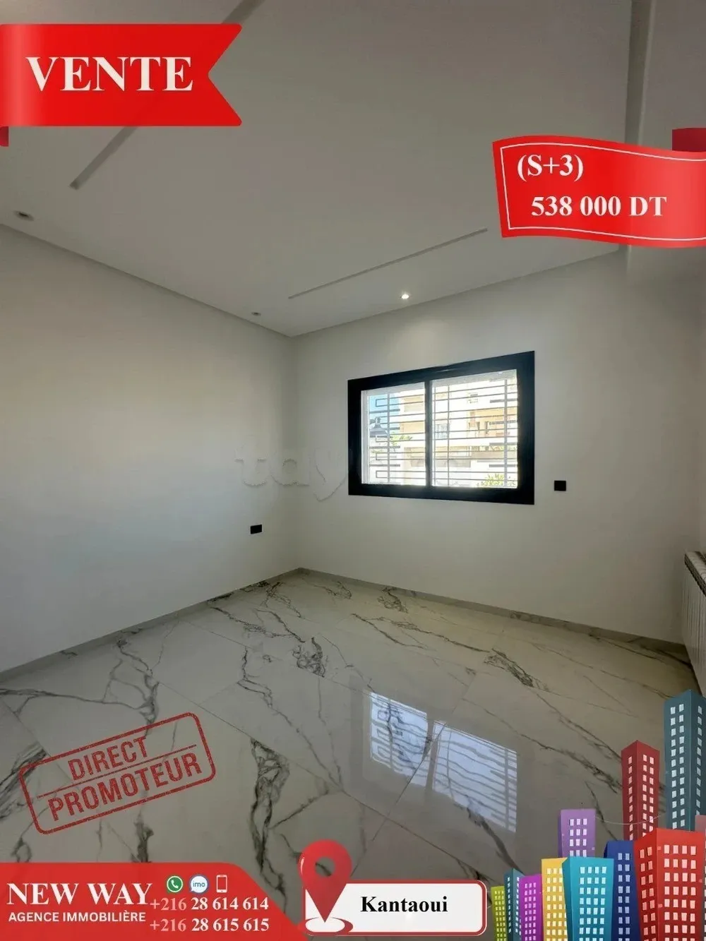 (S+3) à Kantaoui Direct Promoteur, Prés de la Mer