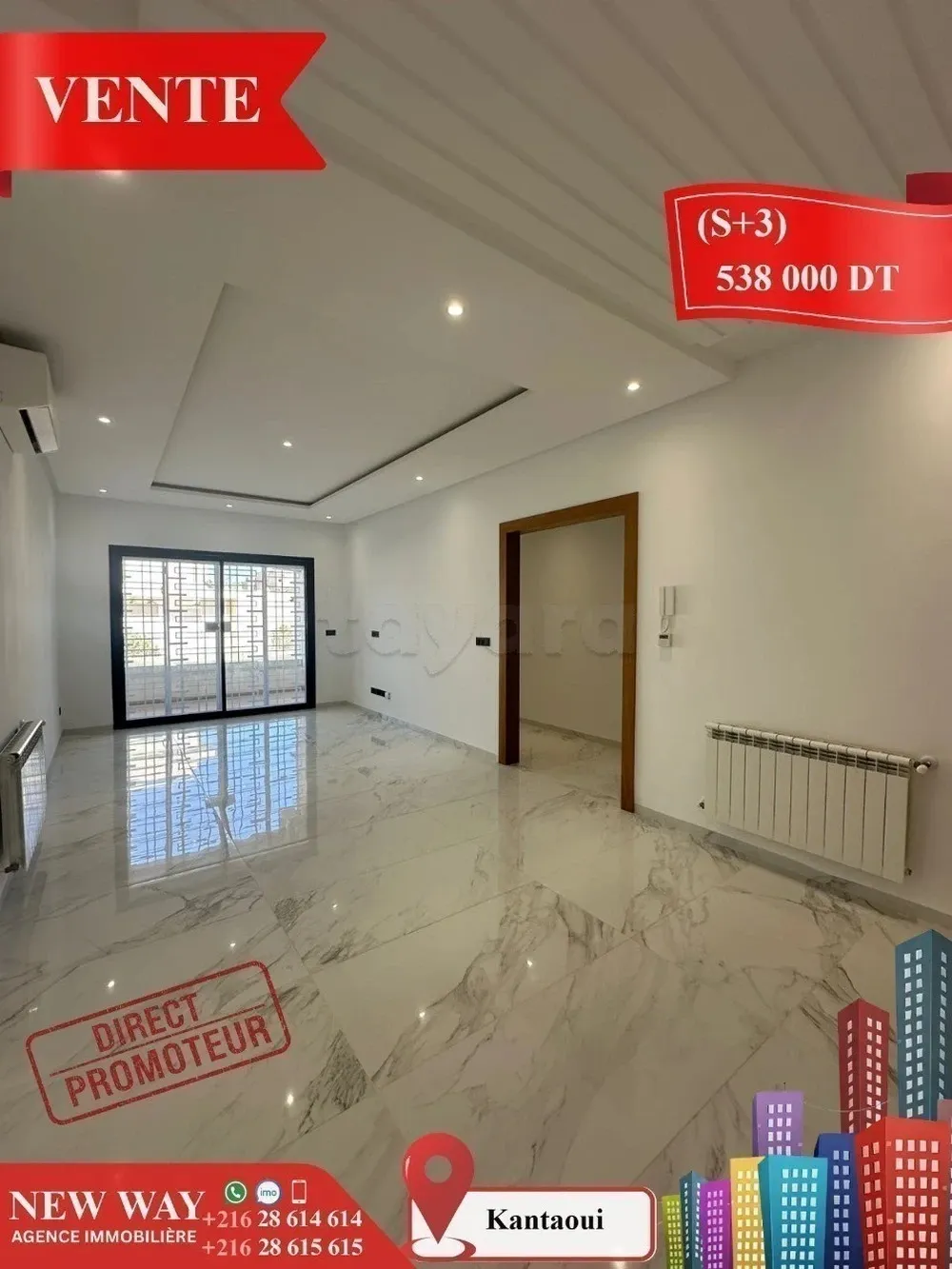 (S+3) à Kantaoui Direct Promoteur, Prés de la Mer