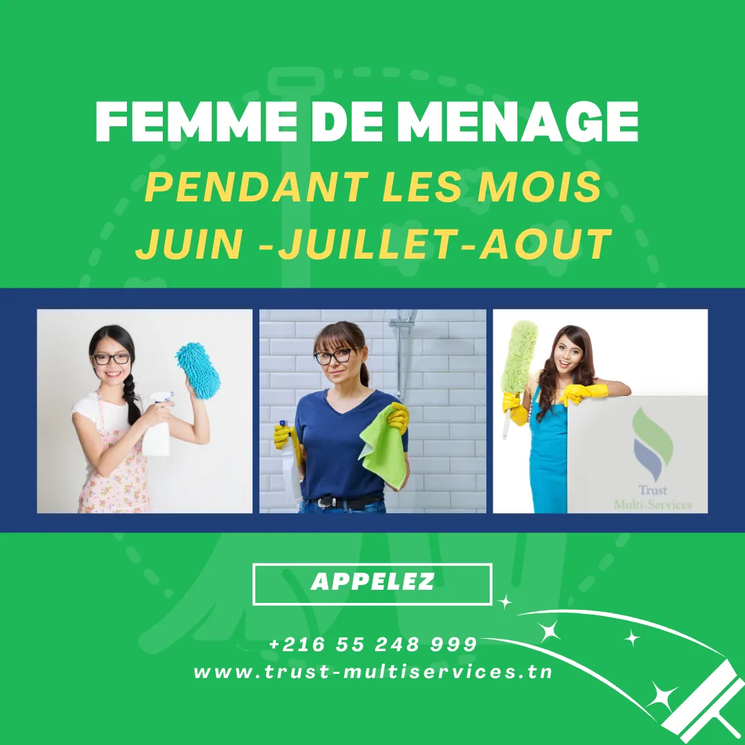 femme de ménage par jour en tunis 