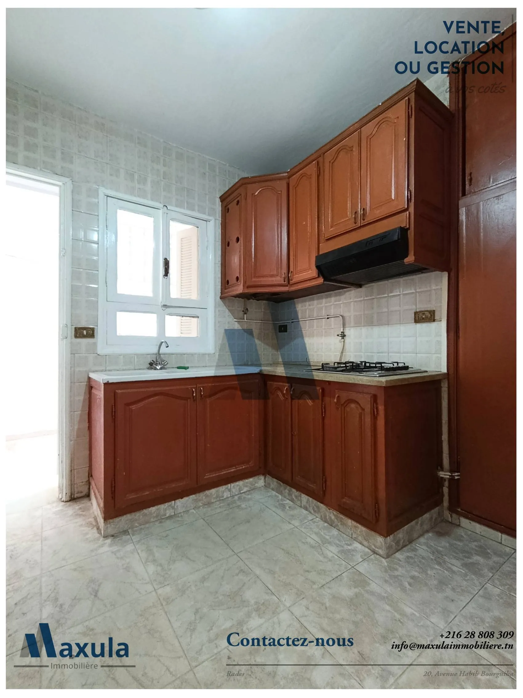 À LOUER ÉTAGE VILLA S+3 AU REZ-DE-CHAUSSÉE À RADES 2