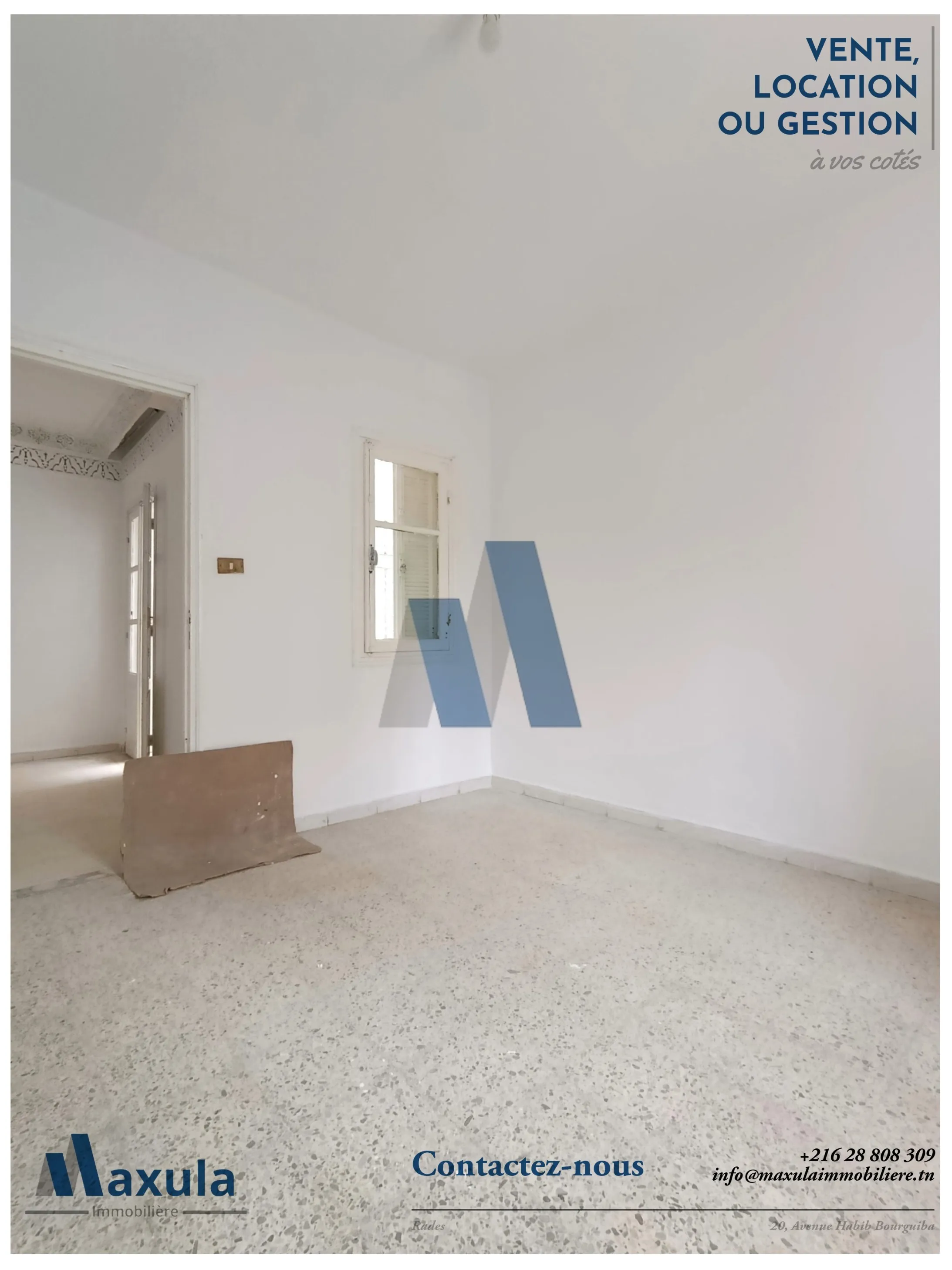 À LOUER ÉTAGE VILLA S+3 AU REZ-DE-CHAUSSÉE À RADES 2