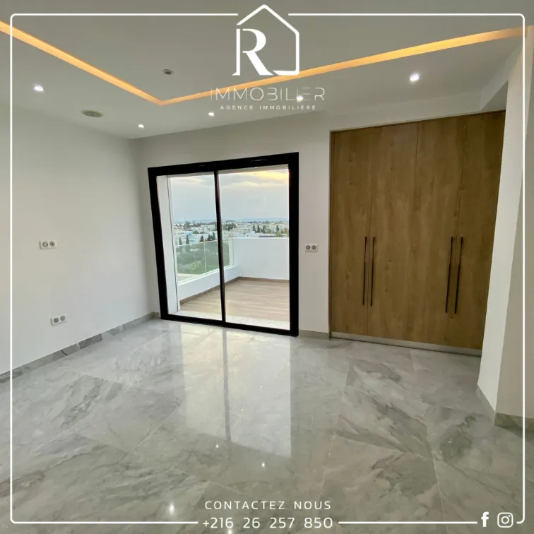 #LOCATION_annuelle S+2 #HAMMAMET #Penthouse_Vue mer Coté mer