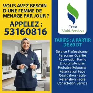 femme de menage par jour a kerkennah