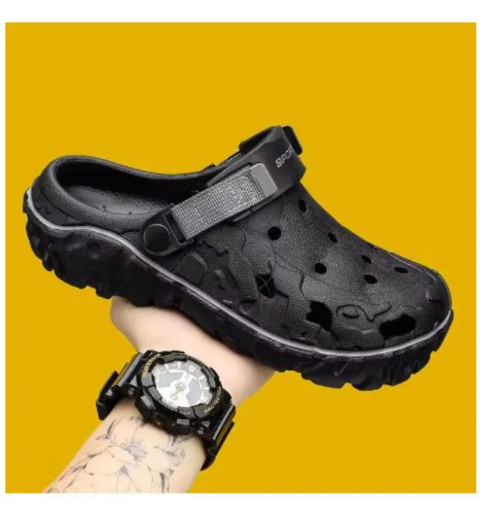 Hommes pantoufles été/Printemps EVA à semelles souples diapositives sandales grand taille 45/46