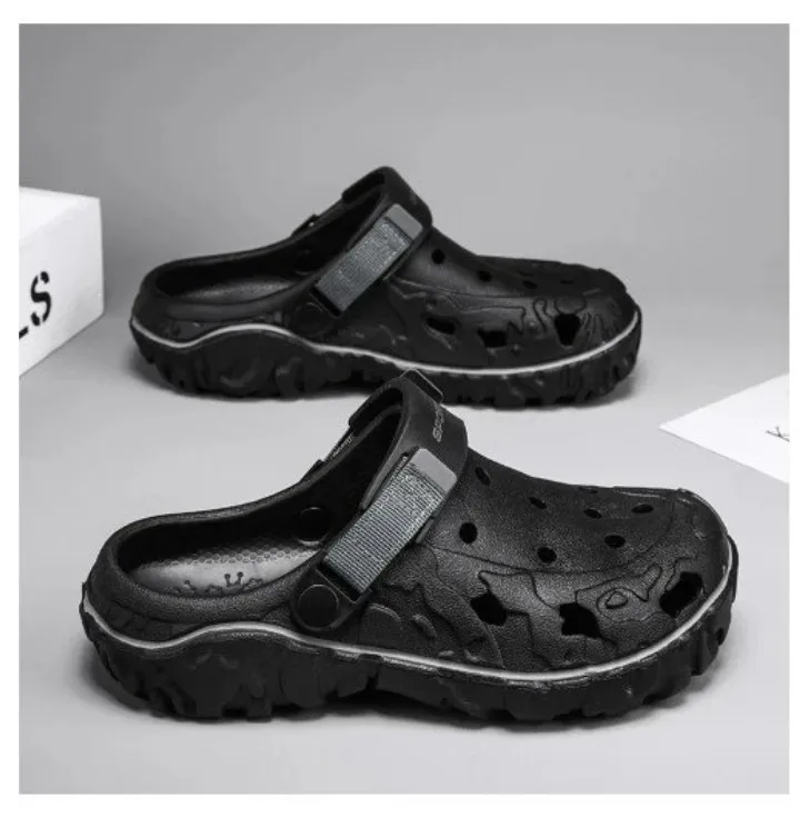 Hommes pantoufles été/Printemps EVA à semelles souples diapositives sandales grand taille 45/46