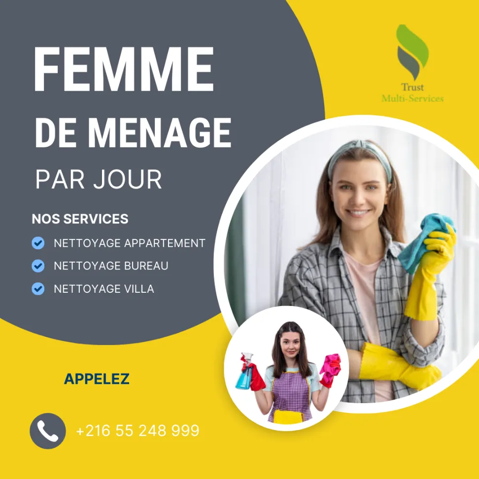 femme de ménage par jour a tunis
