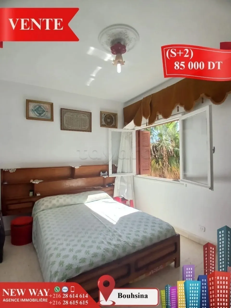 Appartement (S+2) à Bouhsina