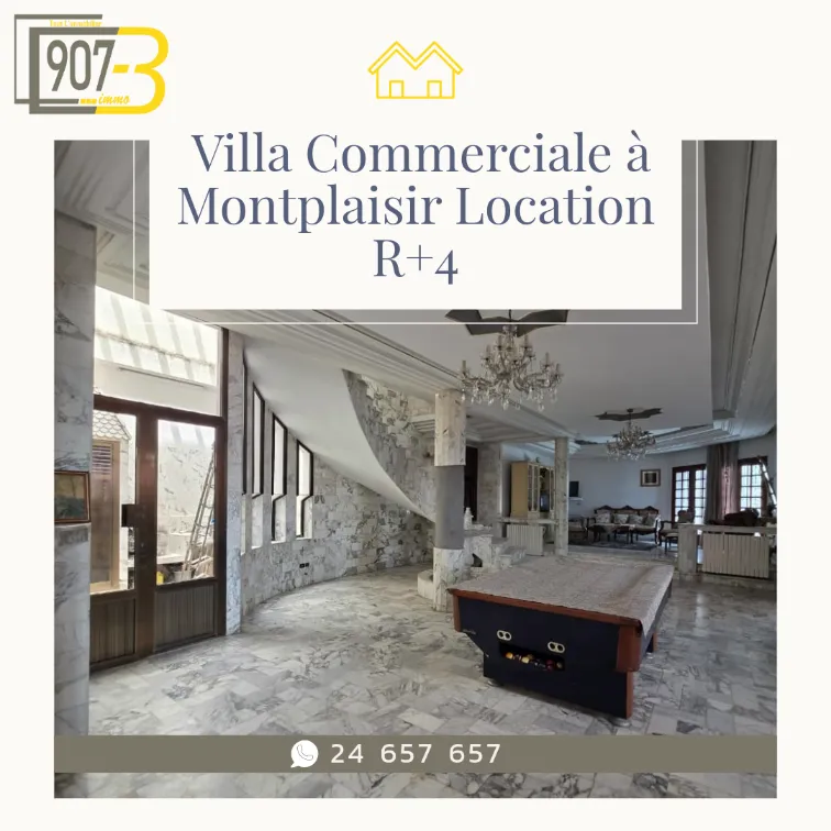 Villa Commerciale Exceptionnelle à Vendre située au Montplaisir