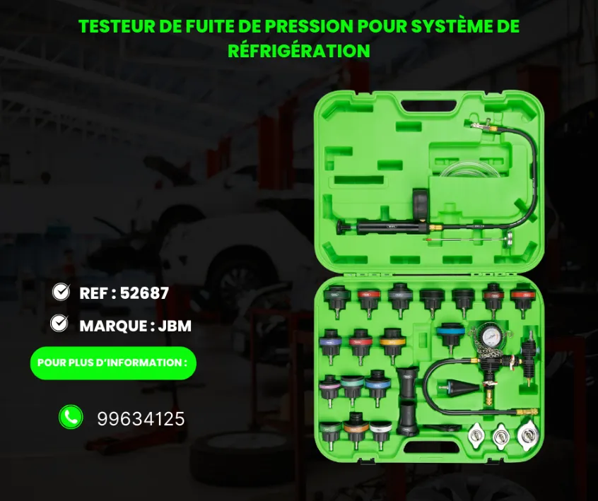 A VENDRE MATERIEL DE GARAGE REF : 52687 TESTEUR DE FUITE DE PRESSION POUR SYSTÈME DE RÉFRIGÉRATION