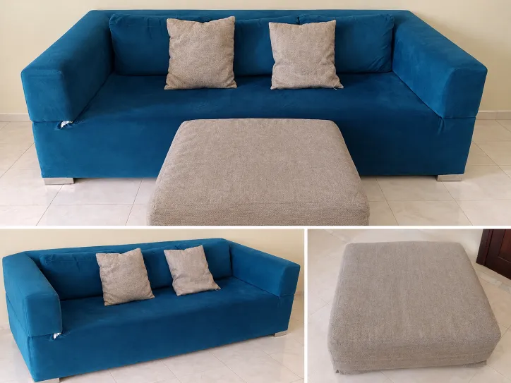 Fauteuil 3 places + carré